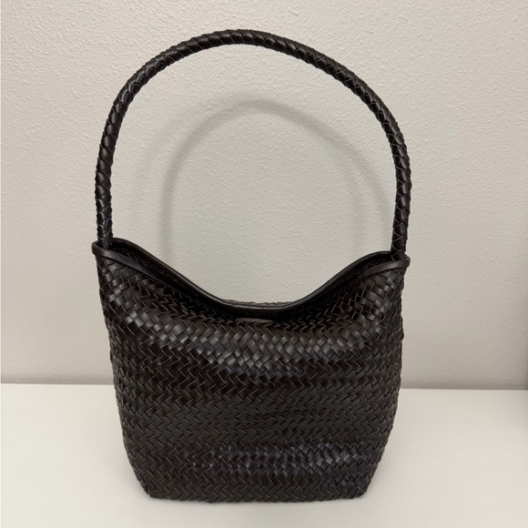 Madewell Handbags - Madewell Dark Brown Woven Shoulder Bag
